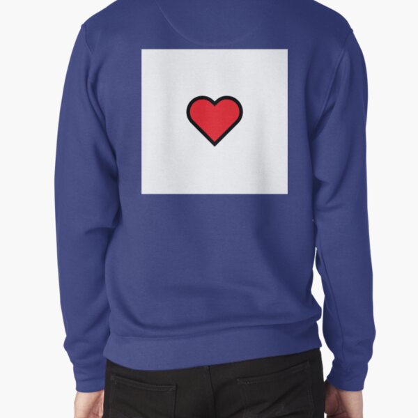 Smiley Heart, Emoji Pullover Sweatshirt