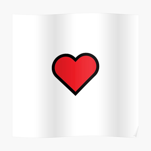 Smiley Heart, Emoji Poster