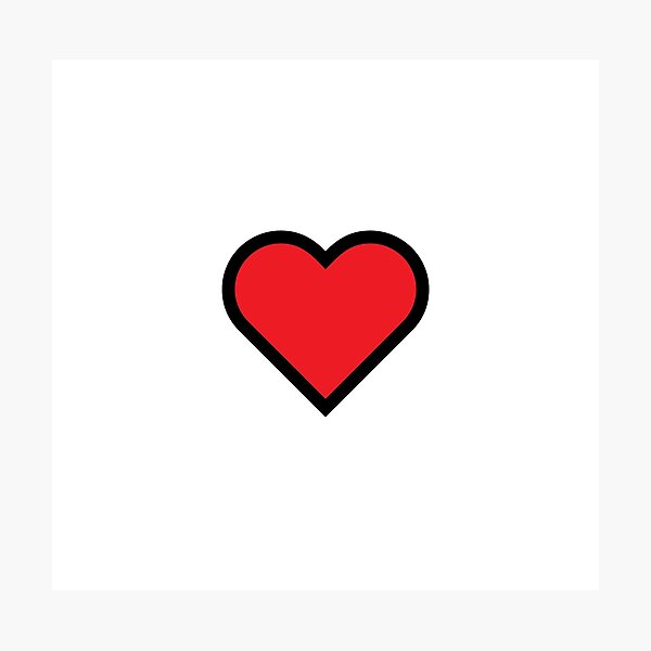 Smiley Heart, Emoji Photographic Print