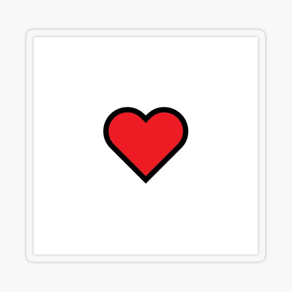 Smiley Heart, Emoji Transparent Sticker