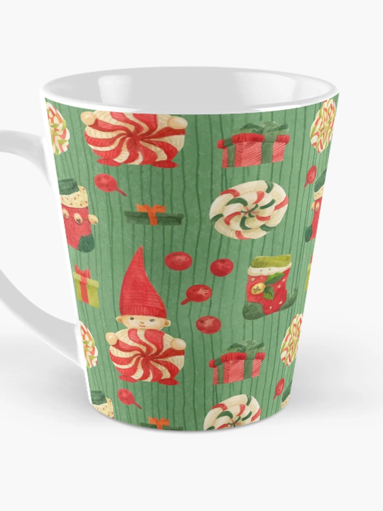 Thumbnail 3 of 4, Coffee Mug, Christmas Elves Pattern designed and sold by PatternSquare.