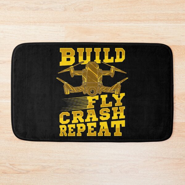 Item preview, Build Fly Crash Repeat Cute Drone Pilot Flying Pun designed and sold by perfectpresents.