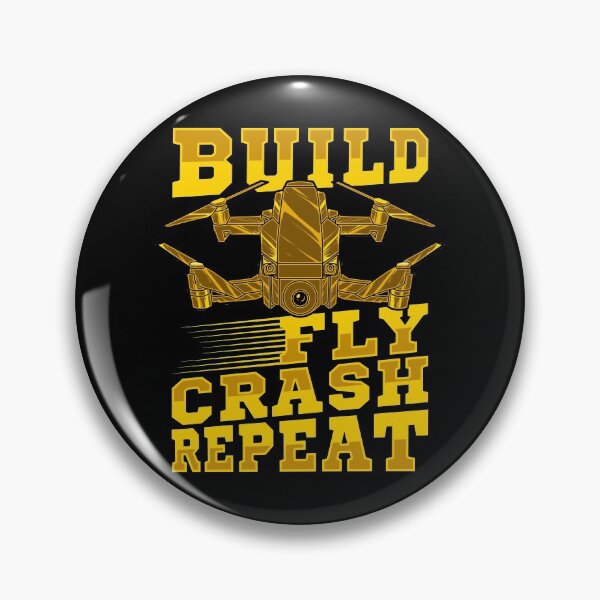 Item preview, Build Fly Crash Repeat Cute Drone Pilot Flying Pun designed and sold by perfectpresents.