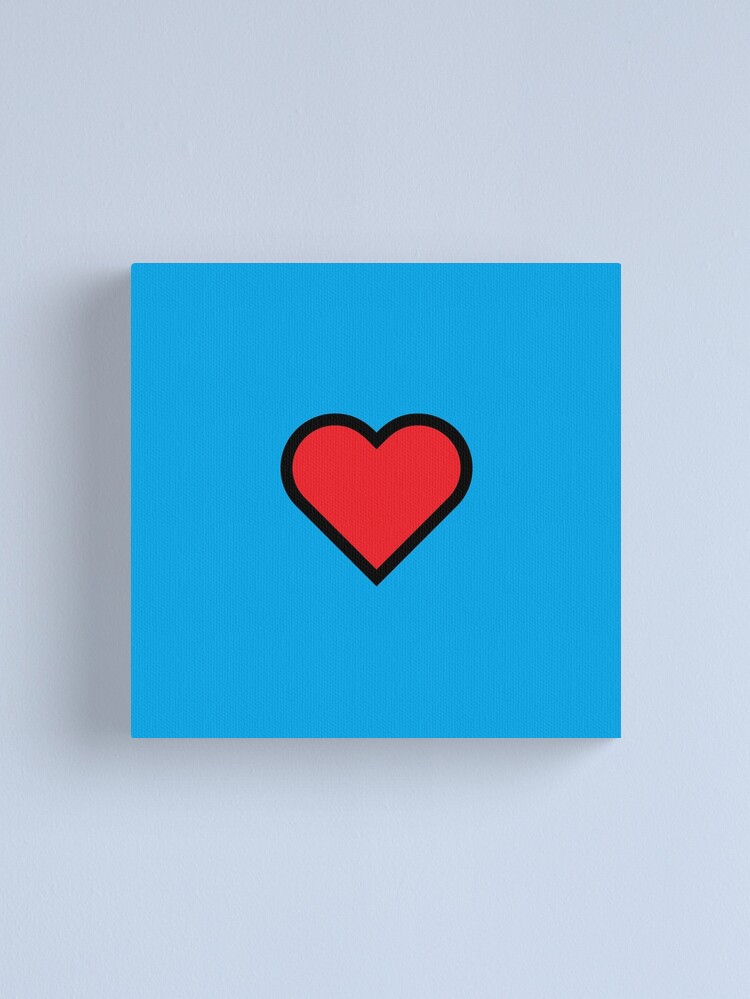Alternate view of Smiley Heart, Emoji Canvas Print