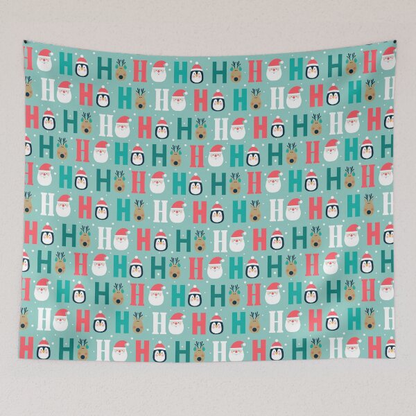 Artikelvorschau, Weihnachten HoHoHo Muster entworfen und verkauft von PatternSquare.