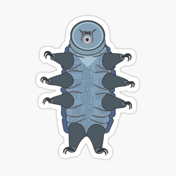 Water Bear (Tardigrade) - Blue Sticker