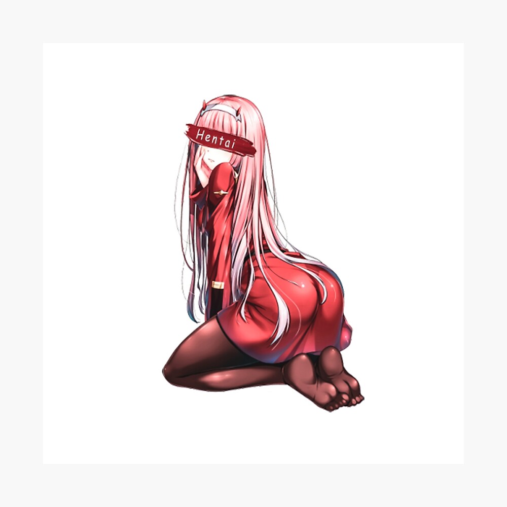 Anime. Darling in the FranXX. Zero two (02). Senpai. Hentai. Colorful.