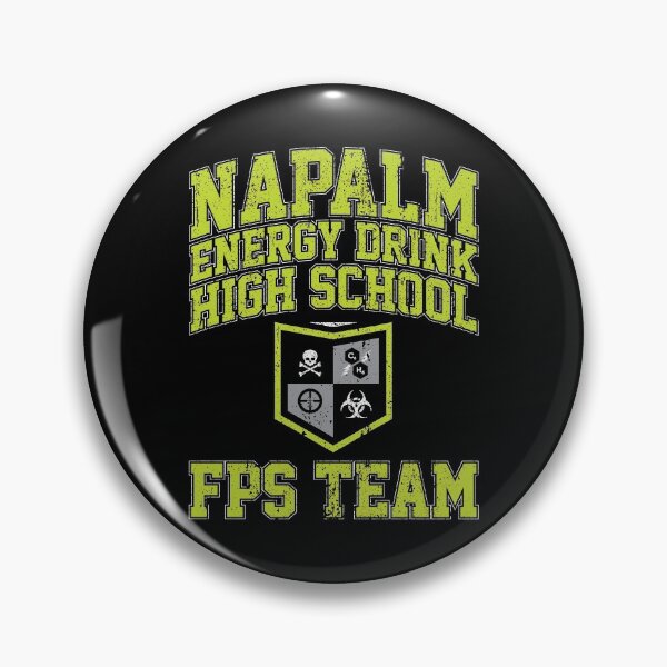 Item preview, Napalm Energy Drink High School FPS Team designed and sold by huckblade.
