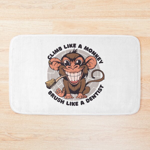 Item preview, Monkey, teeth, brushing teeth, dentist designed and sold by DerSenat.