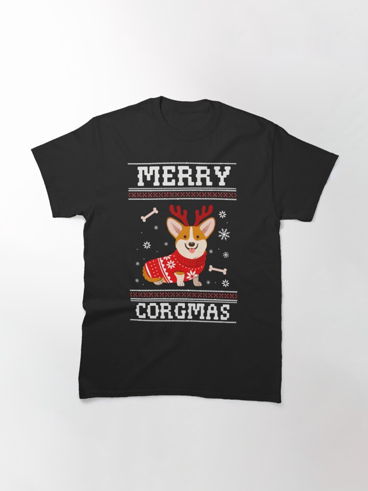 Disover Merry Corgmas Ugly Classic T-Shirt