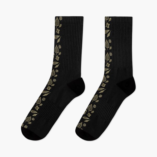 Item preview, black and gold leaves designed and sold by samah82.
