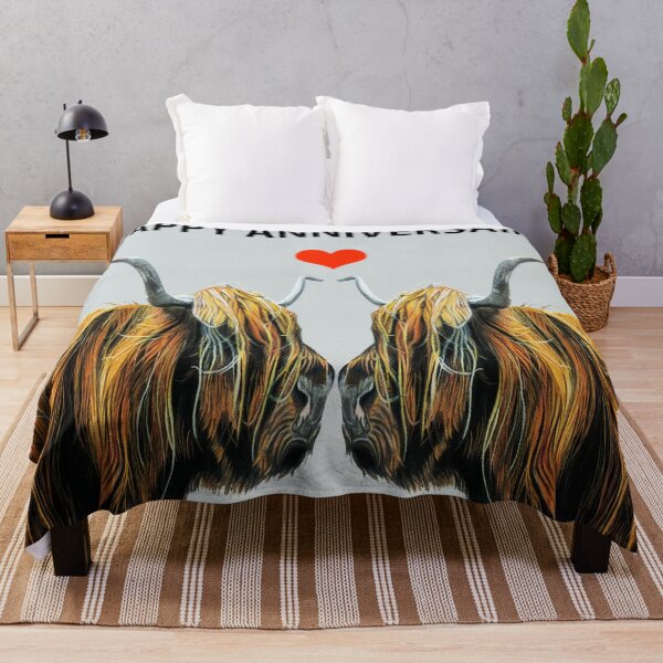 Item preview, Copy of Happy Anniversary Highland Cow Highland Cattle range designed and sold by IslesArt.