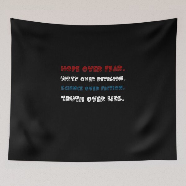 Item preview, Hope Unity Science Truth usa flag colors designed and sold by ShirtzTonight.