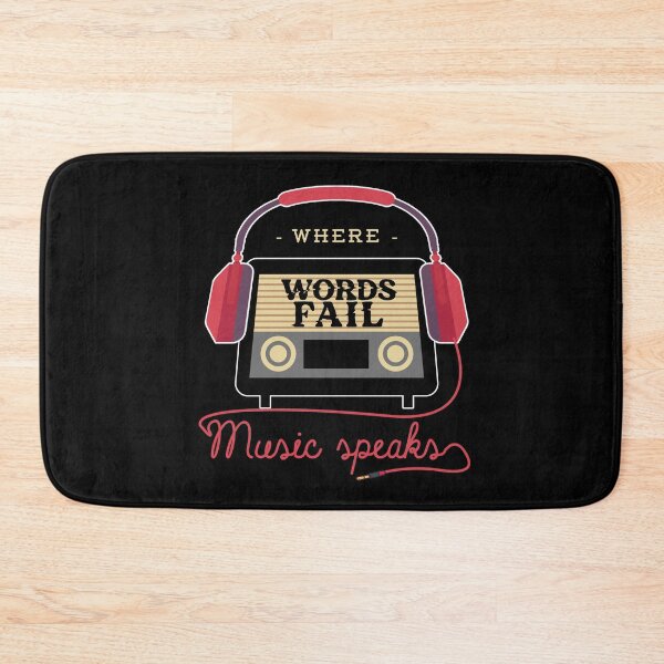 Item preview, Where Words Fail Music Speaks - Art Of Music designed and sold by styleofpop.