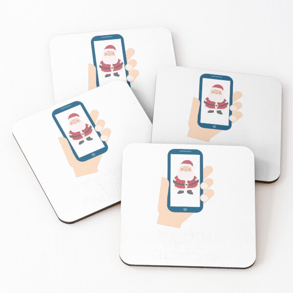 Item preview, My First Virtual Christmas Santa on phone designed and sold by unclejab.