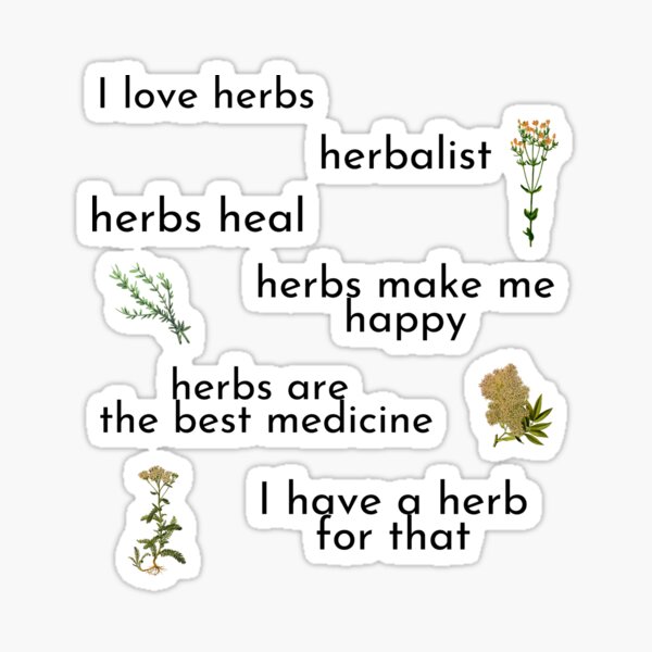 Item preview, Herbalist Sticker Pack designed and sold by EdenLiving.