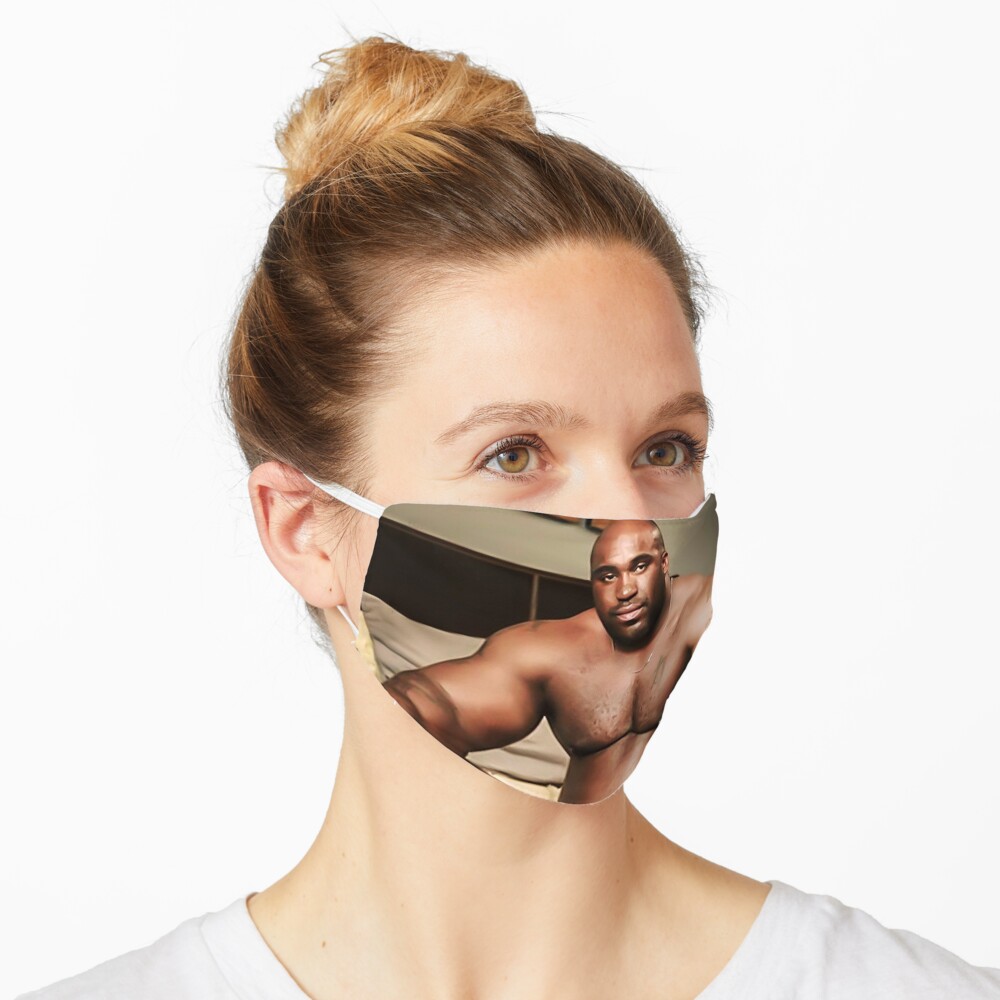 Barry Wood - Funny Meme Well Endowed Man Black Guy Dick Meme Design Art Mask