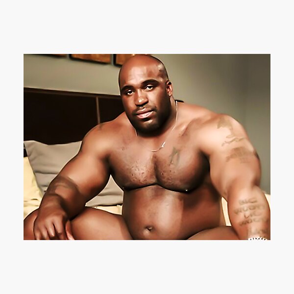 Barry Wood - Meme gracioso Hombre bien dotado Black Guy Dick Meme Design Art Lámina fotográfica