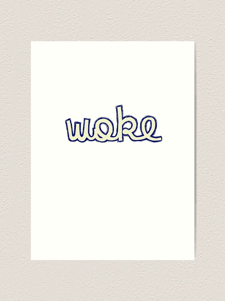 Alternate view of Woke SJW activist BLM Art Print