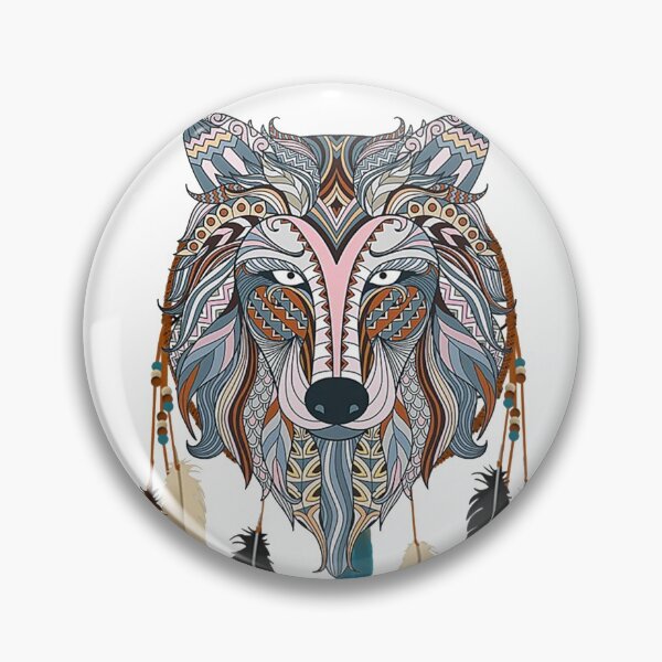 Item preview, Wolf dreamcatcher cool vintage native designed and sold by linhkaphung.