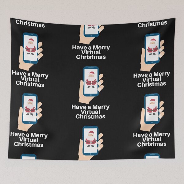 Item preview, Have a Merry Virtual Christmas Santa on phone designed and sold by unclejab.