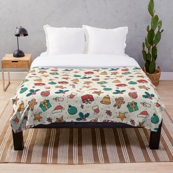 Aperçu de l'œuvre Motif de Noël coloré créée et vendue par PatternSquare.