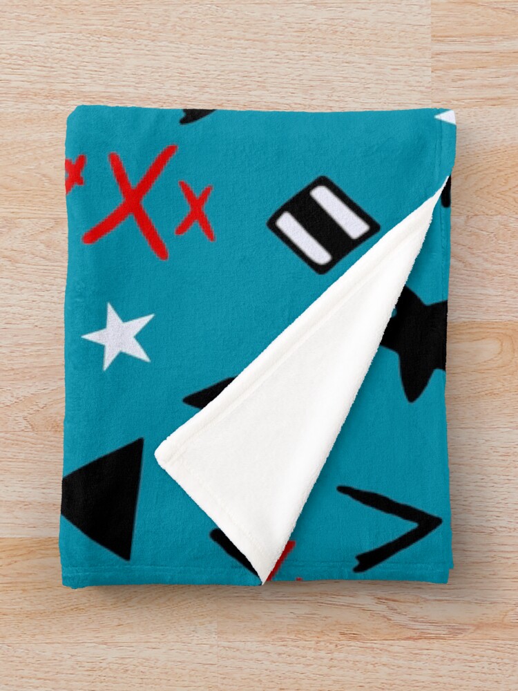 Thumbnail 3 of 6, Throw Blanket, Abstract Graphic Pattern designed and sold by MarcSabuncu.
