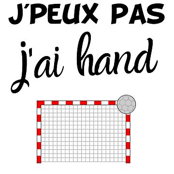 Tote bag J'peux pas j'ai handball