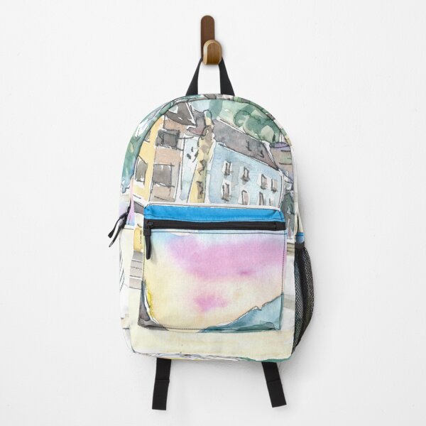 Item preview, Hallstatt Romantic Market Place with Mountain and Waterfall Sound designed and sold by artshop77.