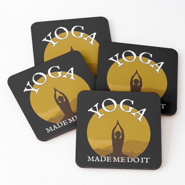Item preview, Yoga made me do it -Yellow designed and sold by BLACKSUN-SHOP.