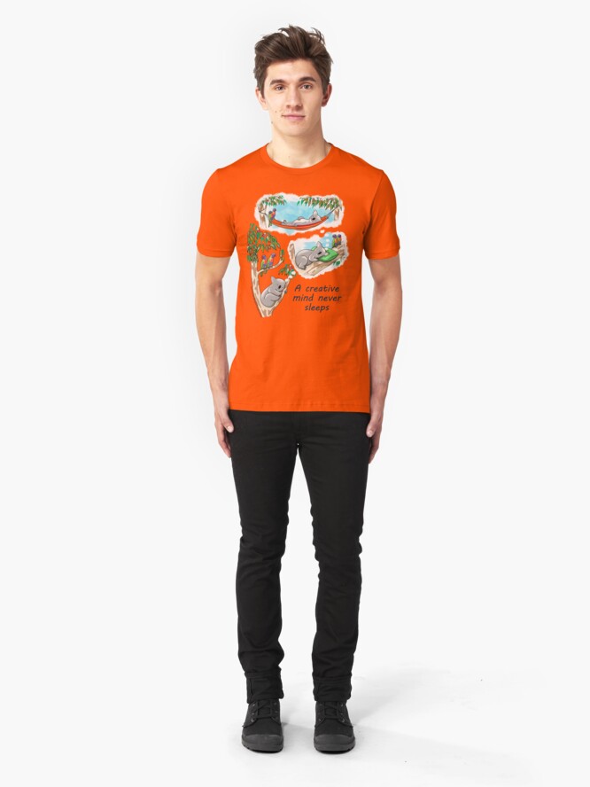 Alternate view of Koala dreams - A creative mind never sleeps Slim Fit T-Shirt