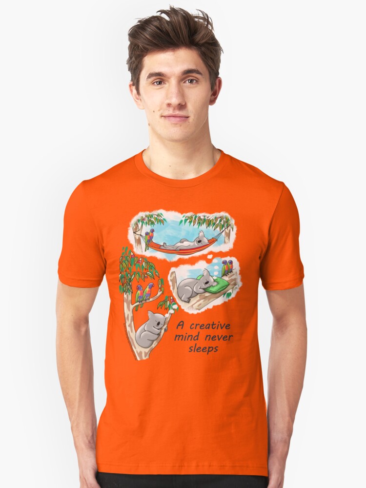 Alternate view of Koala dreams - A creative mind never sleeps Slim Fit T-Shirt