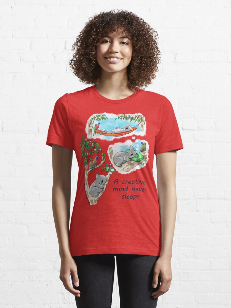 Alternate view of Koala dreams - A creative mind never sleeps Essential T-Shirt