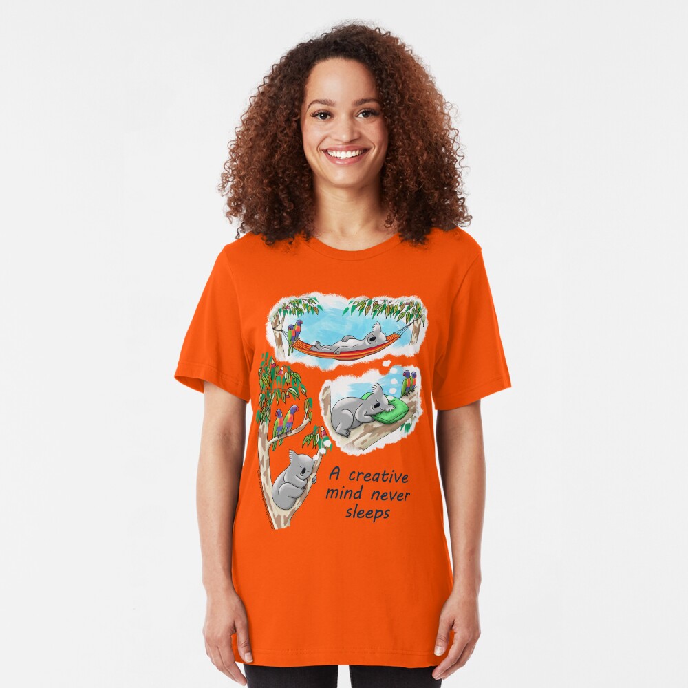 Koala dreams - A creative mind never sleeps Slim Fit T-Shirt