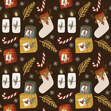 Artwork thumbnail, Gift Box Christmas Pattern by PatternSquare
