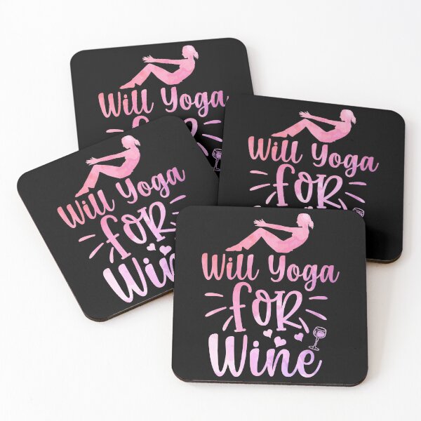 Item preview, Will Yoga For wine designed and sold by mdnrsakib.