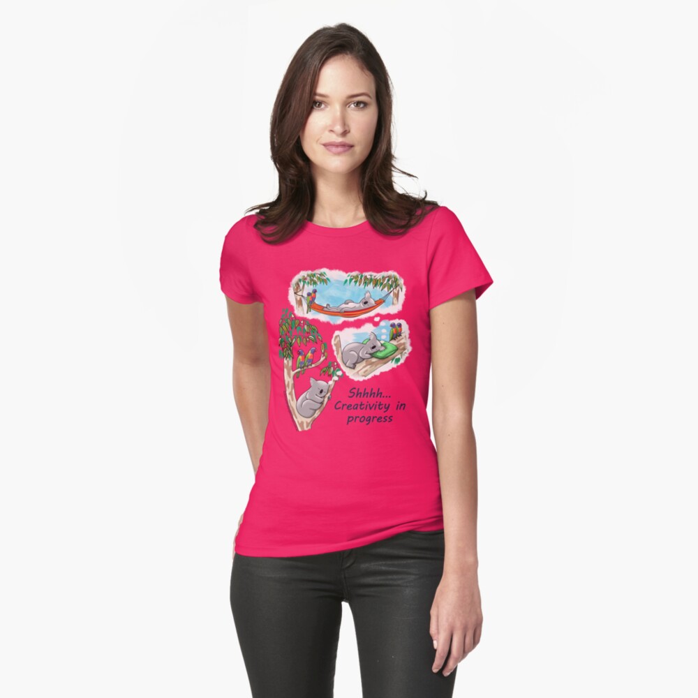 Koala dreams - Shhh… Creativity in progress Fitted T-Shirt