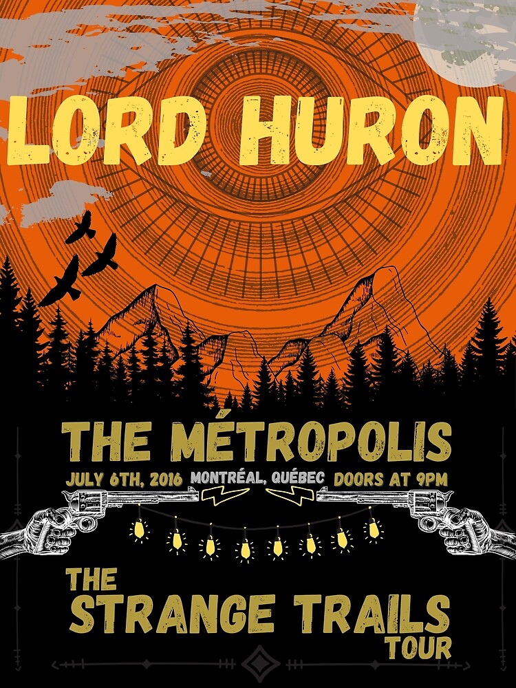 "Lord Huron Concert Poster" Poster for Sale by ratpack4 | Redbubble