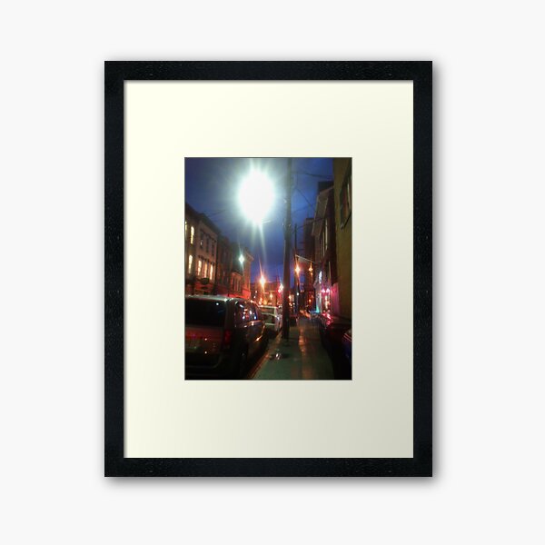 Downtown Lexington Kentucky At Night Framed Art Print