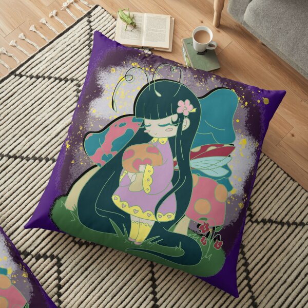 Mushroom Fairy Floor Pillow