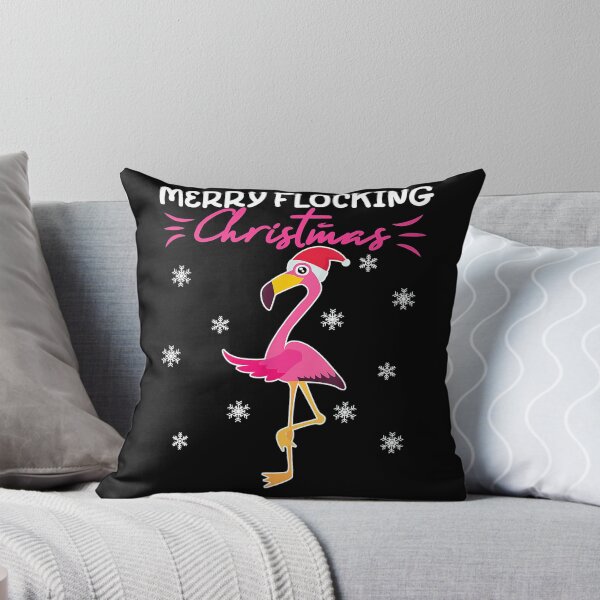 Item preview, Merry Flocking Christmas Pink Santa Flamingo Gift designed and sold by davidruddca.