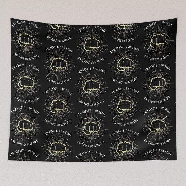 Item preview, I Am Beauty I Am Grace I Will Punch You In The Face designed and sold by Jumbodeals.