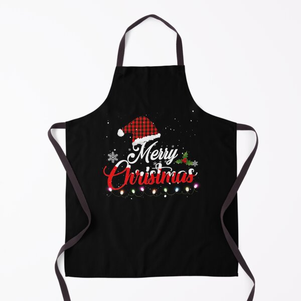 Item preview, Merry Christmas With Red Plaid Santa Hat Buffalo Mistletoe designed and sold by davidruddca.