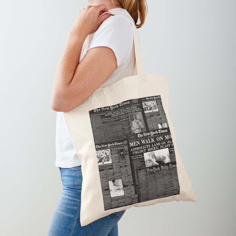 Kate Spade Newspaper Print Canvas Shopping Tote - Black | Canvas bag,  Canvas tote bags, Affordable beach bag
