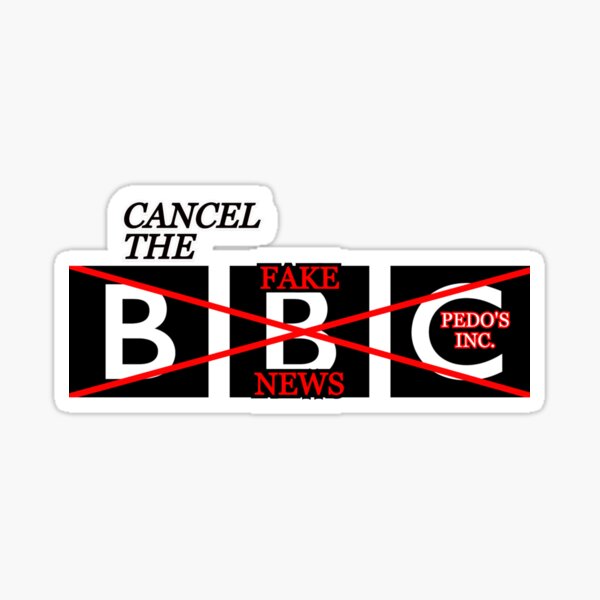 Cancel the BBC Sticker