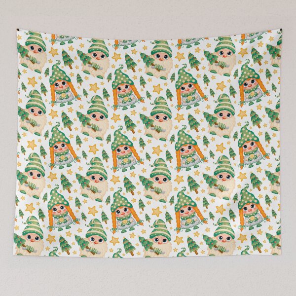 Item preview, Christmas Gnomes Pattern designed and sold by PatternSquare.