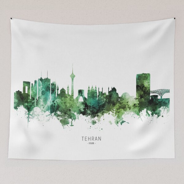 Item preview, Tehran Iran Skyline designed and sold by ArtPrints.