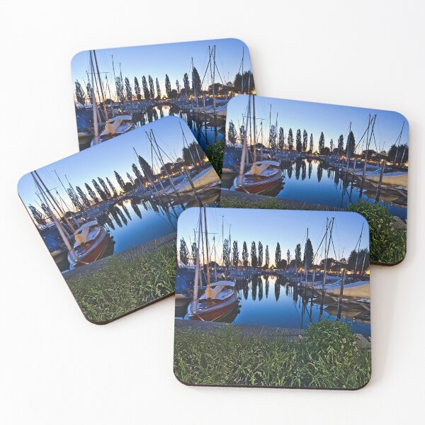 Item preview, In the evening at the marina designed and sold by frankuffmann.