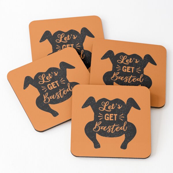 Item preview, Funny Thanksgiving Turkey - Let's Get Basted designed and sold by silverhexagon.
