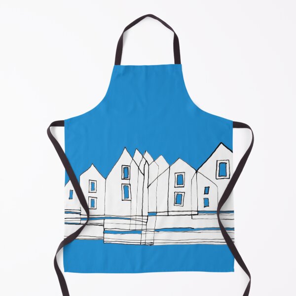 Item preview, Group Houses on Blue Board designed and sold by Istvan Ocztos.